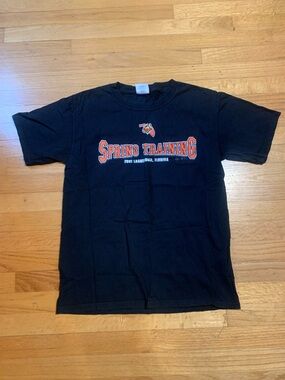 Majestic Baltimore Orioles MLB Spring Training 2007 T-Shirt Black Men's Medium